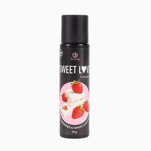 Гель для прелюдій - Secret Play Sweet Love Strawberry & White Chocolate, 55 мл Гель для прелюдій - Secret Play Sweet Love Strawberry & White Chocolate, 55 мл