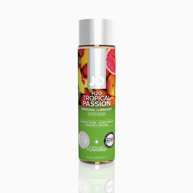 Змазка на водній основі System JO H2O — Tropical Passion (120 мл) без цукру, рослинний гліцерин