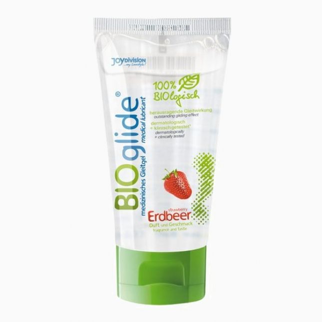 Гель-лубрикант - BIOglide Erdbeer (полуниця), 80 мл