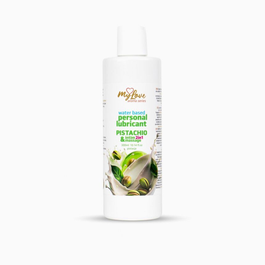 2в1 лубрикант та масажний гель - MyLove Aroma Series Intim&Massage Pistachio, 300 мл 2в1 лубрикант та масажний гель - MyLove Aroma Series Intim&Massage Pistachio, 300 мл