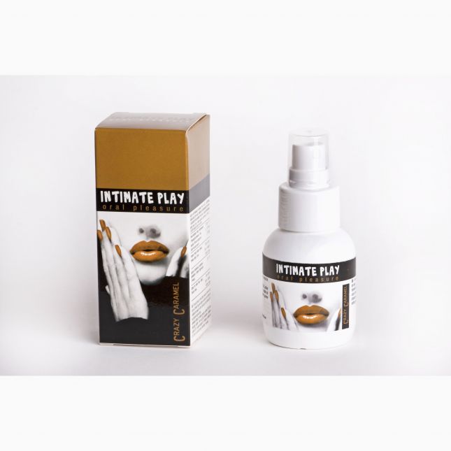 Оральна змазка - Intimate Play Oral Spray - Crazy Caramel, 50 мл