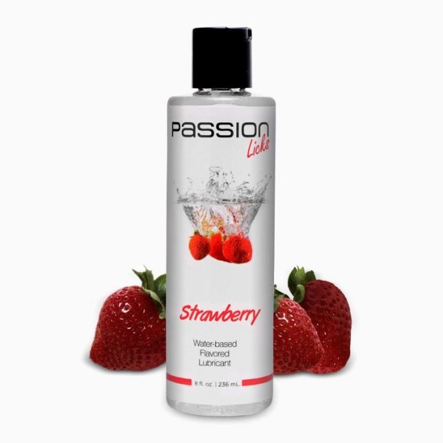 Лубрикант Passion Licks Strawberry Water Based Flavored Lubricant, 236 мл