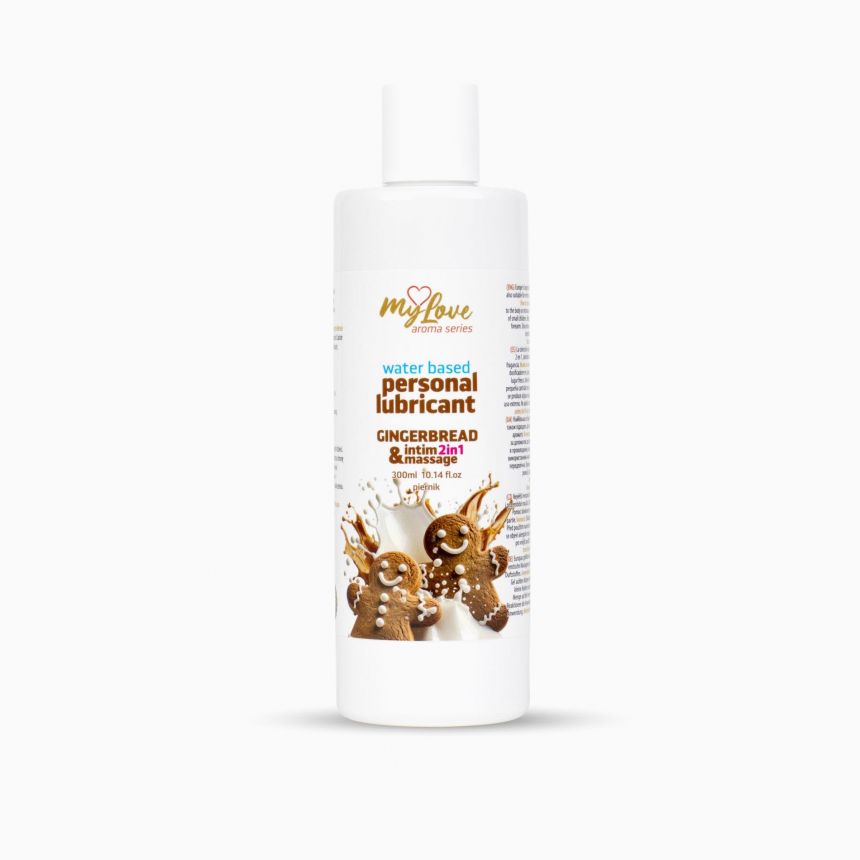 2в1 лубрикант та масажний гель - MyLove Aroma Series Intim&Massage Gingerbread, 300 мл 2в1 лубрикант та масажний гель - MyLove Aroma Series Intim&Massage Gingerbread, 300 мл