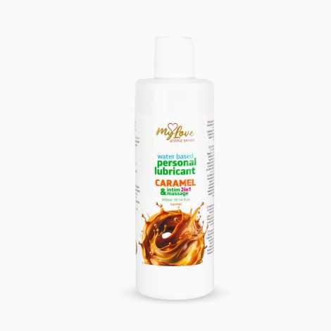 2в1 лубрикант та масажний гель - MyLove Aroma Series Intim&Massage Caramel, 300 мл