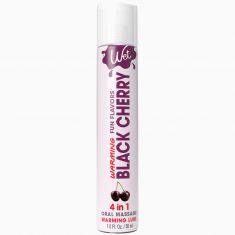Согревающий лубрикант на водной основе Wet Warming Black Cherry 4 in 1, без сахара (30 мл)