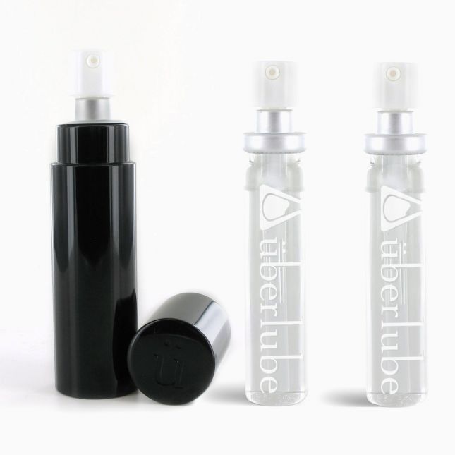 Преміум лубрикант 3в1 на силіконовій основі Uberlube Good-to-Go Black (15 мл) + кейс