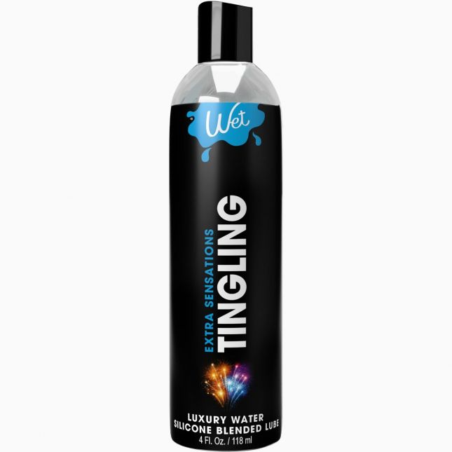 Охлаждающий лубрикант на водно-силиконовой основе Wet Extra Sensations Tingling (118 мл)