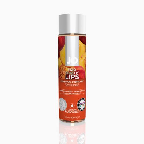 Змазка на водній основі JO H2O — Peachy Lips (120 мл) без цукру, рослинний гліцерин