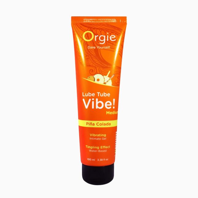 Вибролубрикант Orgie Lube Tube Vibe! Pina Colada 100 мл Вибролубрикант Orgie Lube Tube Vibe! Pina Colada 100 мл