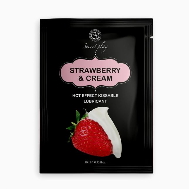 Лубрикант - Secret Play Strawberry & Cream, 10 мл