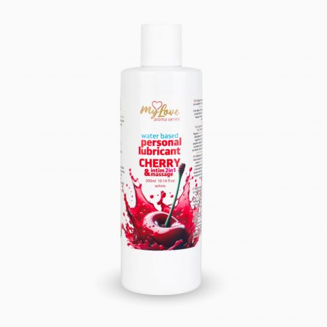 2в1 лубрикант та масажний гель - MyLove Aroma Series Intim&Massage Cherry, 300 мл