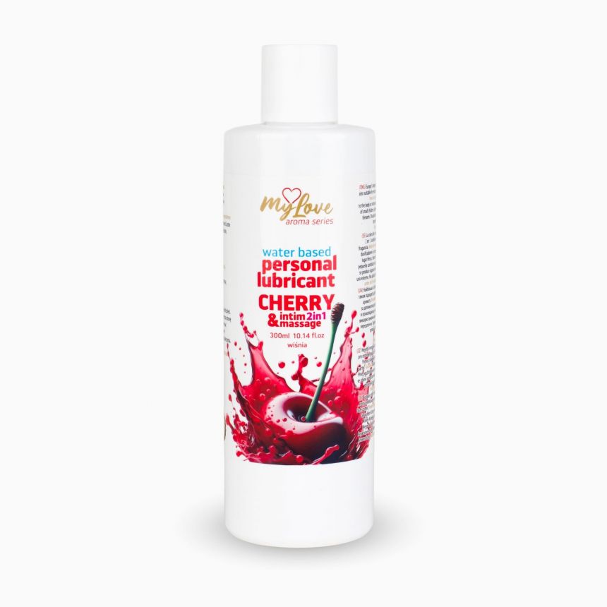2в1 лубрикант та масажний гель - MyLove Aroma Series Intim&Massage Cherry, 300 мл 2в1 лубрикант та масажний гель - MyLove Aroma Series Intim&Massage Cherry, 300 мл