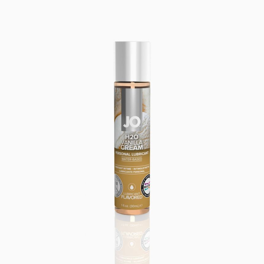 Змазка на водній основі JO H2O — Vanilla Cream (30 мл) без цукру, рослинний гліцерин Змазка на водній основі JO H2O — Vanilla Cream (30 мл) без цукру, рослинний гліцерин