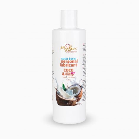 2в1 лубрикант та масажний гель - MyLove Aroma Series Intim&Massage Coco, 300 мл