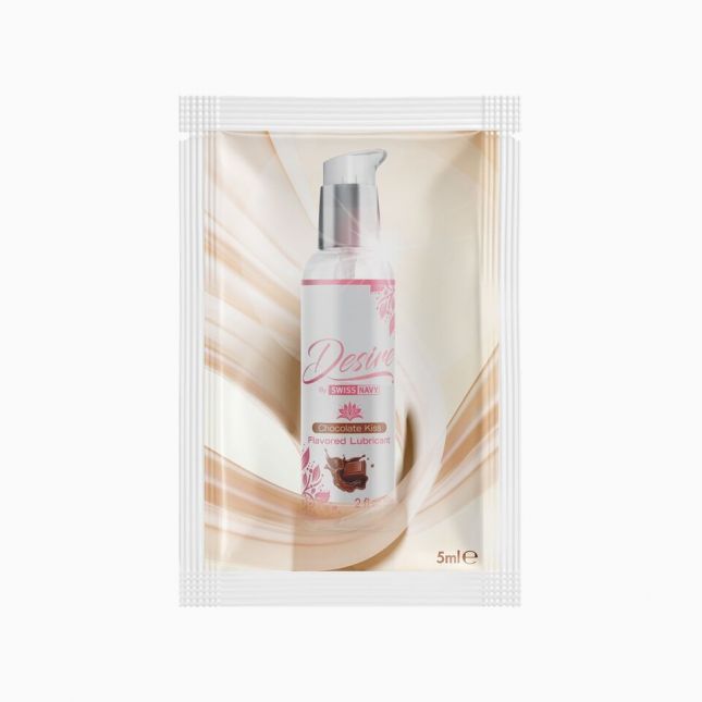 Пробник лубриканта на водной основе Desire by Swiss Navy Chocolate Kiss 5 мл