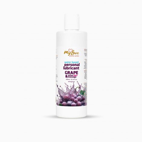 2в1 лубрикант та масажний гель - MyLove Aroma Series Intim&Massage Grape, 300 мл