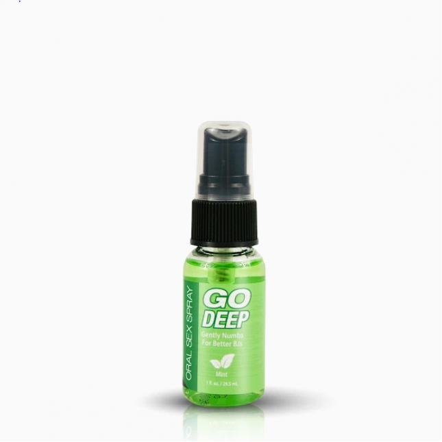 Topco Sales Go Deep Oral Sex Spray Mint 1 fl. oz. - спрей для орального секса мятный, 29,57 мл