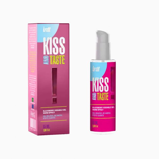 Гель для прелюдій - Intt Kiss and Taste! Blackberry Kissable Gel Warm Effect, 55 мл
