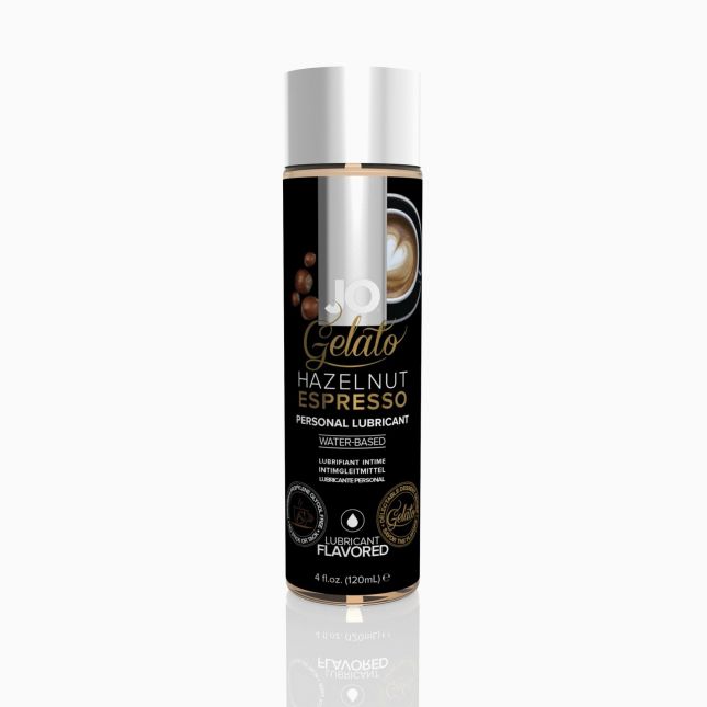 Змазка на водній основі System JO GELATO Hazelnut Espresso (120 мл) без цукру, парабенів та пропілен