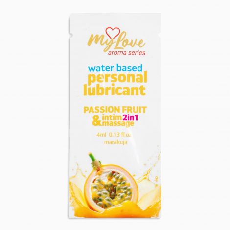 2в1 лубрикант та масажний гель - MyLove Aroma Series Intim&Massage Passion Fruit, 4 мл