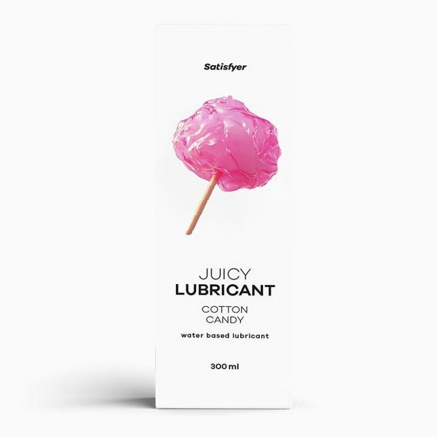 Лубрикант на водній основі Satisfyer Juicy Lubricant Cotton Candy water based 300 мл Лубрикант на водній основі Satisfyer Juicy Lubricant Cotton Candy water based 300 мл