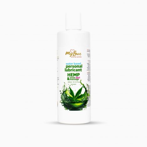 2в1 лубрикант та масажний гель - MyLove Aroma Series Intim&Massage Hemp, 300 мл