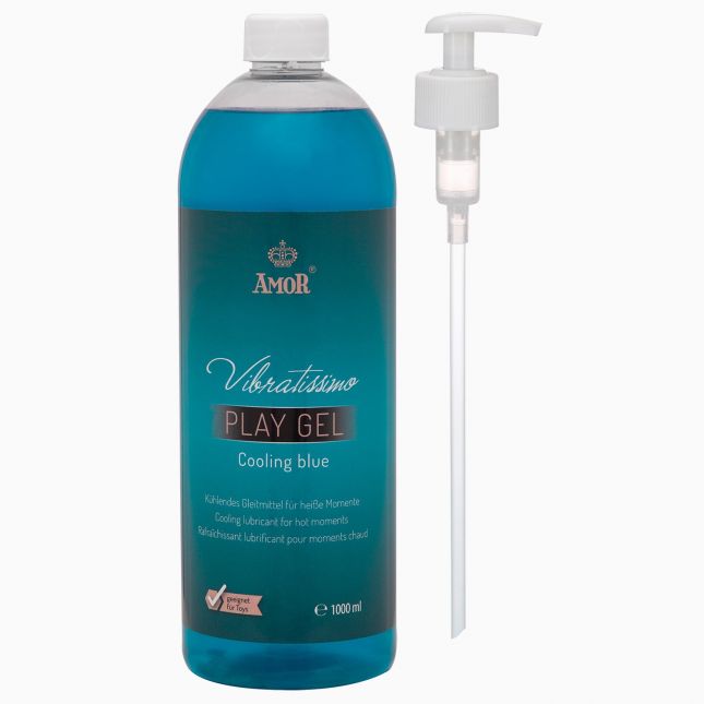 Лубрикант - Vibratissimo Cooling Blue, 1000 мл