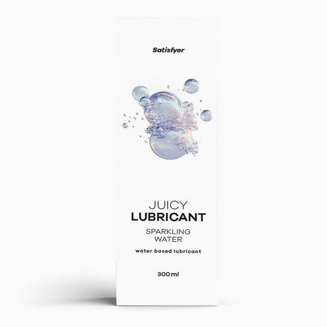 Лубрикант на водній основі Satisfyer Juicy Lubricant Sparkling Water water based 300 мл Лубрикант на водній основі Satisfyer Juicy Lubricant Sparkling Water water based 300 мл