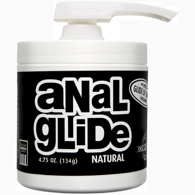 Анальная смазка на масляной основе Doc Johnson Anal Glide Natural (134 гр) длительное скольжение