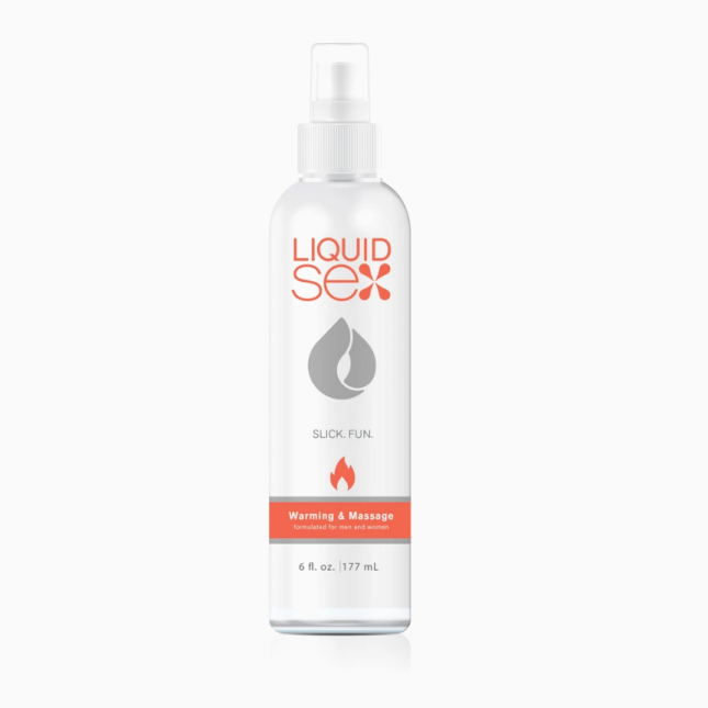 Topco Sales Liquid Sex Warming & Massage, 6 fl. oz. - согревающий лубрикант на водной основе 2 в 1, 177 мл