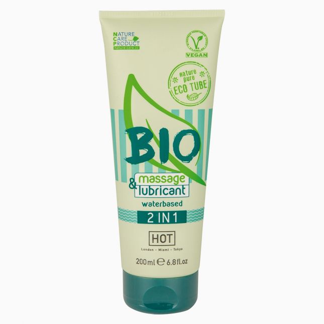 Лубрикант і масажний гель Hot Bio 2 in 1 massage, 200 мл