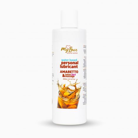 2в1 лубрикант та масажний гель - MyLove Aroma Series Intim&Massage Amaretto, 300 мл