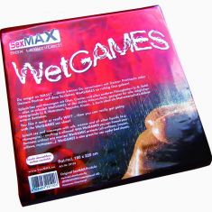 Простирадло - SexMAX WetGAMES Sex - Laken, 180 x 220 см, червоний