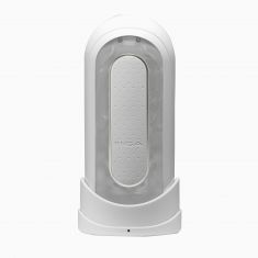 Вібромастурбатор Tenga Flip Zero Electronic Vibration White, змінна інтенсивність, розкладний