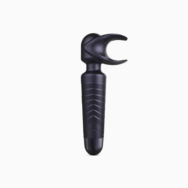 Мастурбатор-вибромассажер Manwan MAN.WAND EVO Black Plum, отлично для пар, виброминет