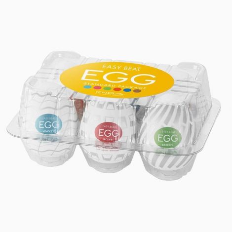 Набір мастурбаторів-яєць Tenga Egg New Standard Pack (6 яєць)