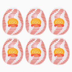 Набір мастурбаторів - Tenga Egg Tube, 6 шт.