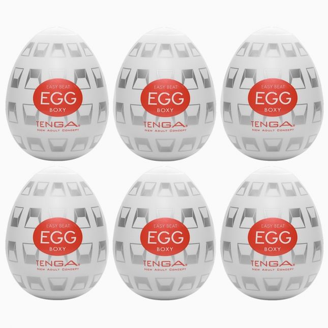 Набір мастурбаторів - Tenga Egg Boxy, 6 шт.