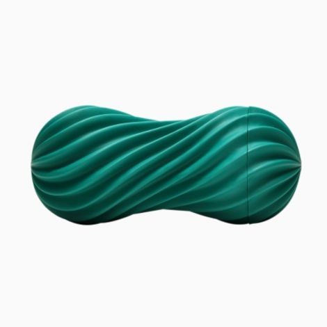 Мастурбатор Tenga FLEX Fizzy Green с изменяемой интенсивностью, можно скручивать, вакуум