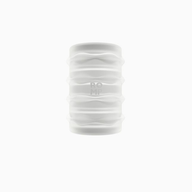 Мягкий мастурбатор Romp Mosh Transparent, двусторонний, сквозной, для пар и минета