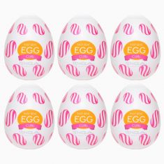 Набір мастурбаторів - Tenga Egg Curl, 6 шт.