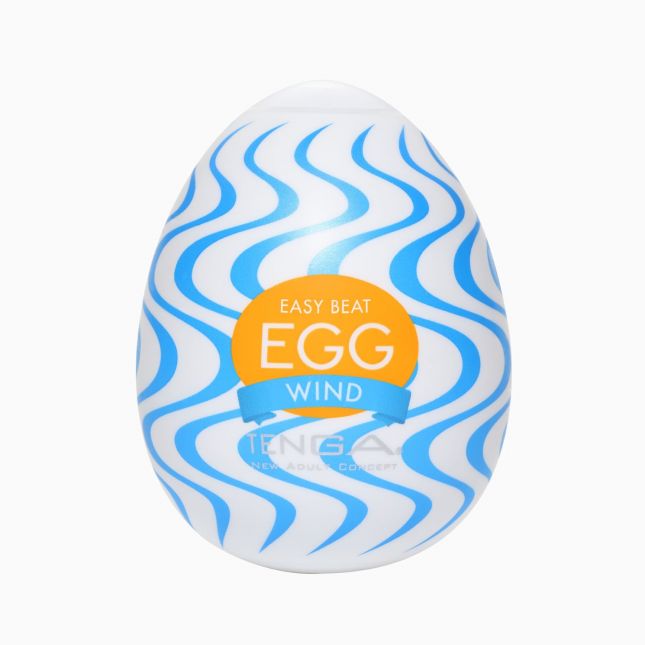 Мастурбатор-яйце Tenga Egg Wind із зигзагоподібним рельєфом