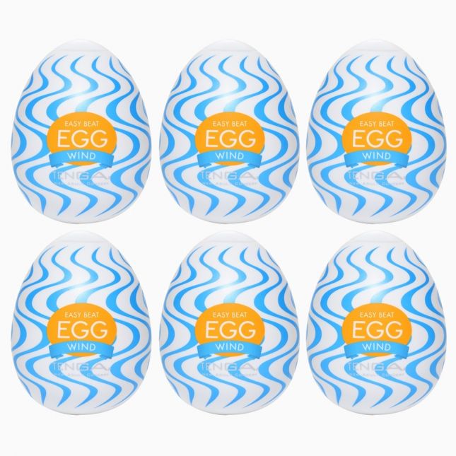 Набір мастурбаторів - Tenga Egg Wind, 6 шт.