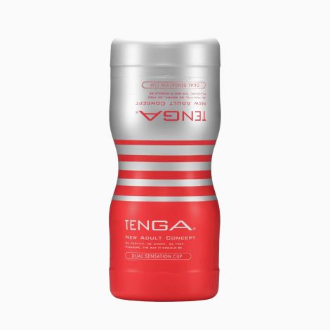 Мастурбатор Tenga Dual Sensation Cup двосторонній, із двома незалежними каналами