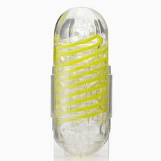 Мастурбатор Tenga Spinner 03 Shell с упругой стимулирующей спиралью внутри, упругая спираль