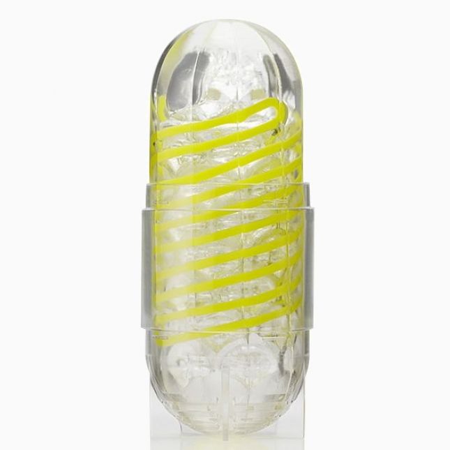 Мастурбатор Tenga Spinner 03 Shell с упругой стимулирующей спиралью внутри, упругая спираль