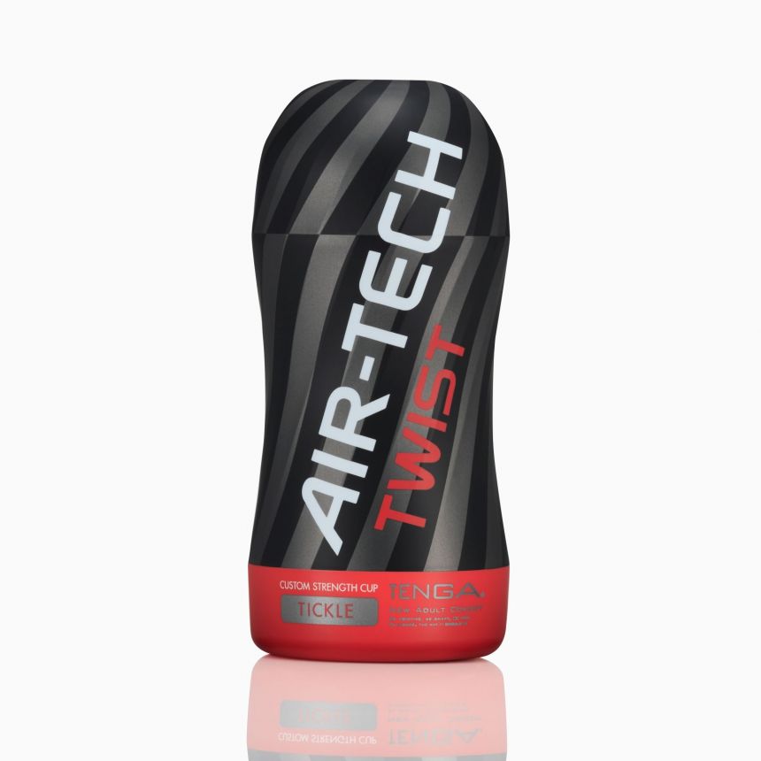 Мастурбатор Tenga Air-Tech Twist Tickle Red зі змінною тугістю обхвату, ефект глибокого мінету Мастурбатор Tenga Air-Tech Twist Tickle Red зі змінною тугістю обхвату, ефект глибокого мінету