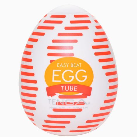 Мастурбатор-яйце Tenga Egg Tube, рельєф з поздовжніми лініями
