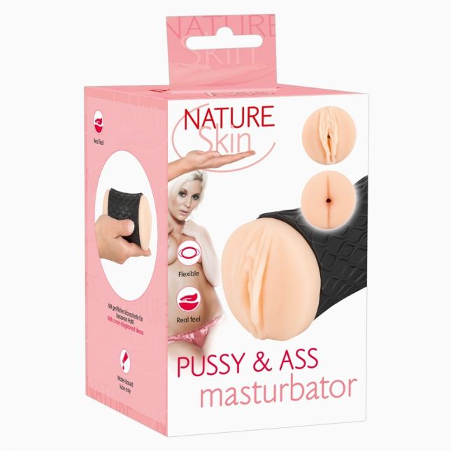 Мастурбатор вагіна і анус - Nature Skin Pussy & Ass Masturbator