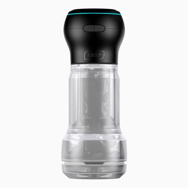 Мастурбатор Kiiroo Feel Pocket Crystal с всасывающей интерактивной насадкой PowerBlow Combo Set